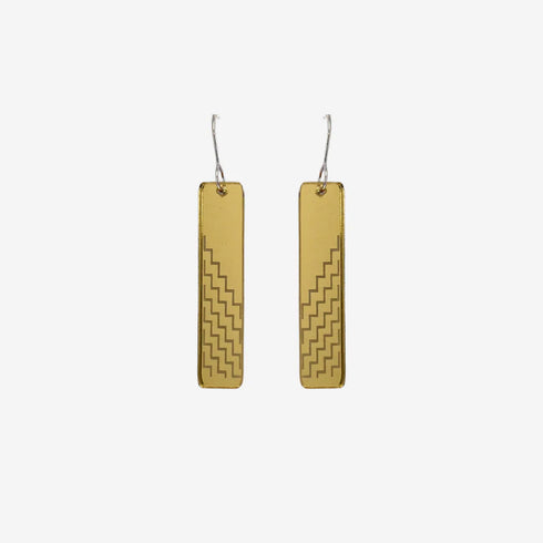 Earrings - Poutama Mirror Small-Nichola-Matakana Pharmacy