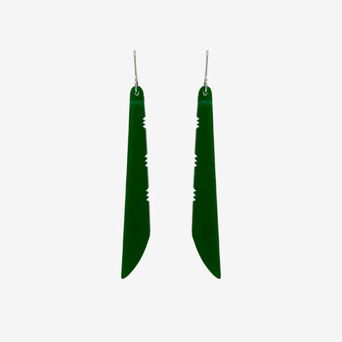 Earrings Toki Green Clear-Nichola-Matakana Pharmacy