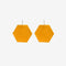 Earrings - Poutama I Orange Clear-Nichola-Matakana Pharmacy