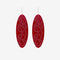 Earrings - K??whaiwhai Red Clear-Nichola-Matakana Pharmacy