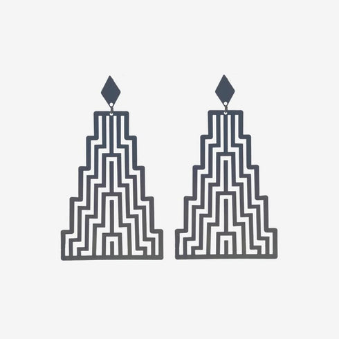 Earrings - Ng?? Uara - Rawe Silver-Nichola-Matakana Pharmacy