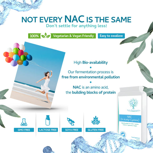 NAC 600mg 120 Capsules-Swiss Bioenergetics-Matakana Pharmacy