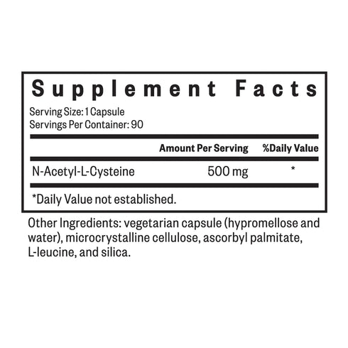 NAC Supplement (N-Acetyl-L-Cysteine) 90 Caps-Seeking Health-Matakana Pharmacy