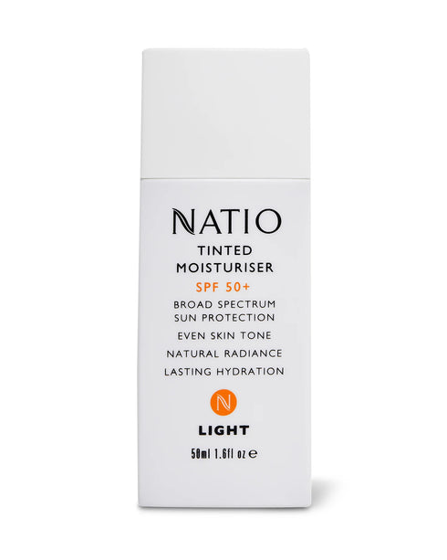 Image of Natio Tinted Moisturiser SPF50 light tone