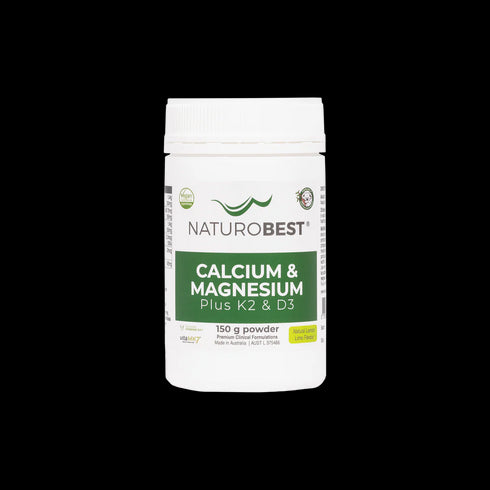 Calcium & Magnesium plus K2 & D3 (Lemon-Lime) 150g powder-Matakana Pharmacy