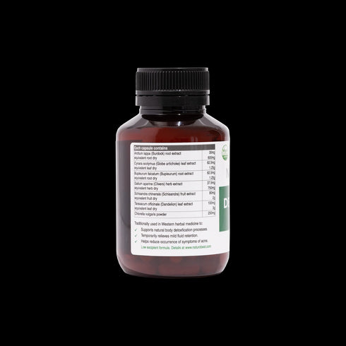 image of ingredients in NATUROBEST Detox & Liver Support 60caps