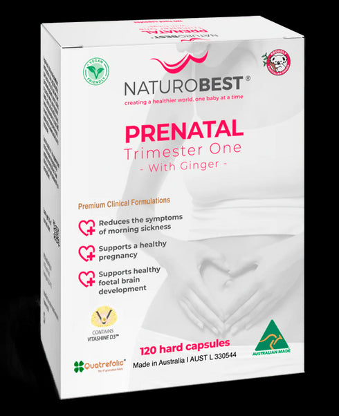 Prenatal Trimester 1 with Ginger 120caps-Matakana Pharmacy