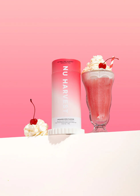 Stim Free Pre Workout Creaming Soda 325g-Nu Harvest-Matakana Pharmacy