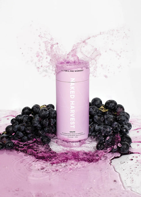 Pre Workout Juicy Grape 250g-Nu Harvest-Matakana Pharmacy