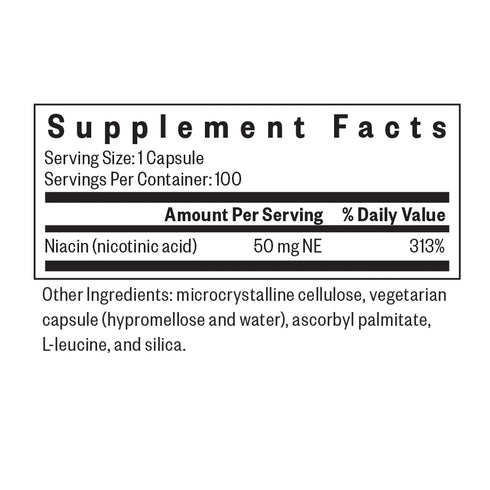Niacin 100 Capsules-Seeking Health-Matakana Pharmacy