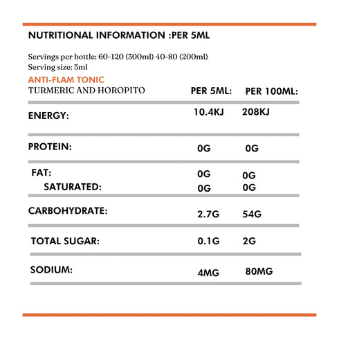 Anti-Flam Tonic 300ml-Wild Dispensary-Matakana Pharmacy