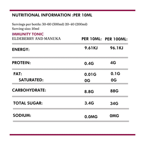Immunity Tonic 200ml-Wild Dispensary-Matakana Pharmacy