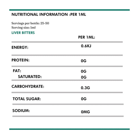Liver Bitters 50ml-Wild Dispensary-Matakana Pharmacy
