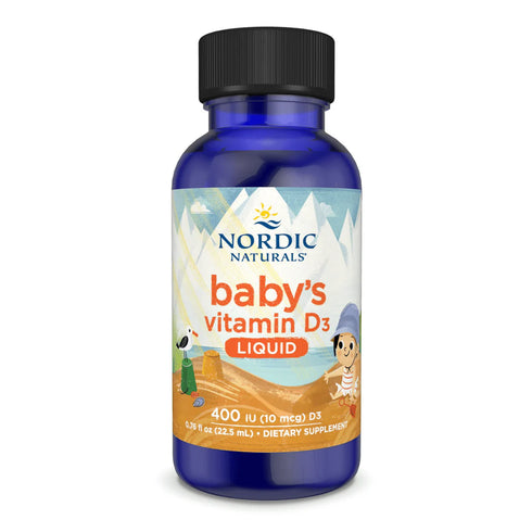 Baby's Vitamin D3 Liquid Unflavoured 22ml-Nordic Naturals-Matakana Pharmacy