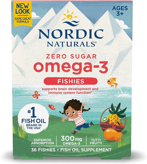 image of NORDIC NATURALS Omega-3 Fishies Tutti fruiti 36