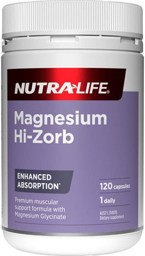 NUTRALIFE Magnesium Hi-Zorb 120s-Matakana Pharmacy