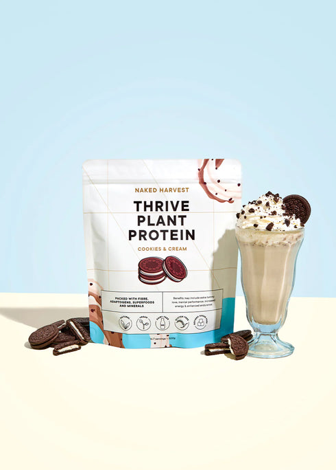 Thrive Plant Protein Cookies & Cream 500g-Nu Harvest-Matakana Pharmacy