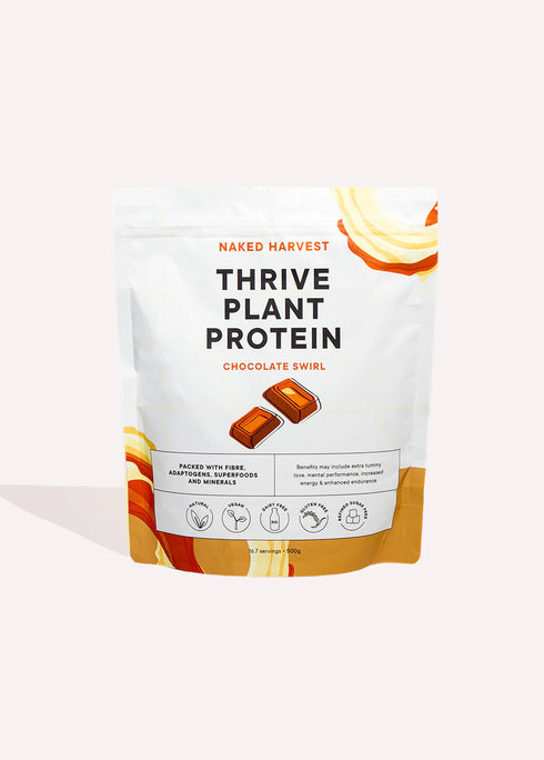 Thrive Plant Protein Chocolate 500g-Nu Harvest-Matakana Pharmacy