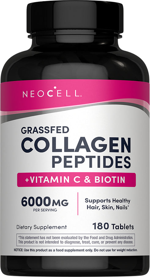 Grassfed Collagen + Vitamin C & Biotin 180tabs-Neocell-Matakana Pharmacy