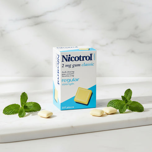 Nicotrol Chewing Gum 4mg Classic 105 Pieces-Pfizer Pharmaceuticals-Matakana Pharmacy