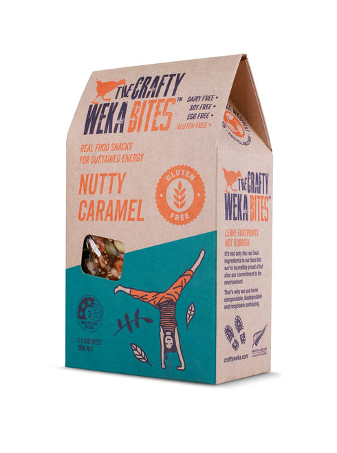 Nutty Caramel Pouch 5x30g Bites | Crafty Weka-Crafty Weka-Matakana Pharmacy