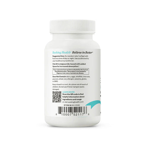 Fish Oil 60 Softgels-Seeking Health-Matakana Pharmacy