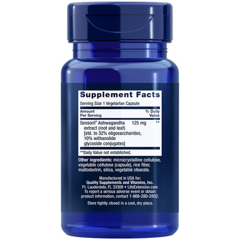 Optimized Ashwagandha Extract 60 Capsules-Life Extension-Matakana Pharmacy