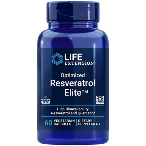 Optimized Resveratrol Elite 60 Capsules-Life Extension-Matakana Pharmacy
