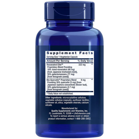 Optimized Resveratrol Elite 60 Capsules-Life Extension-Matakana Pharmacy