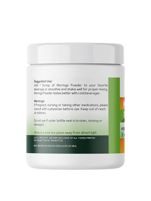 Organic Moringa Leaf Powder 240g-Grenera-Matakana Pharmacy