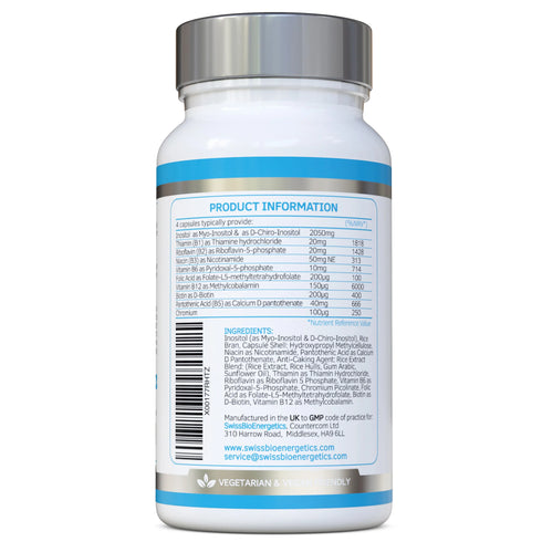 OvaDefence Myo & Chiro Inositol 120 Capsules-Swiss Bioenergetics-Matakana Pharmacy