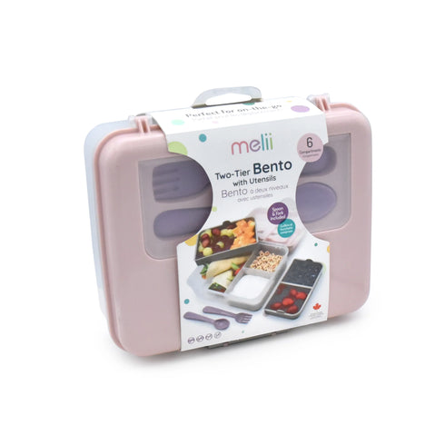 2 Tier Bento Box | Luxe Pink-Melii-Matakana Pharmacy