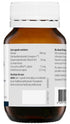 Side of the bottle showing the ingredients and dosage instructions for PEA advanced by Metagenics