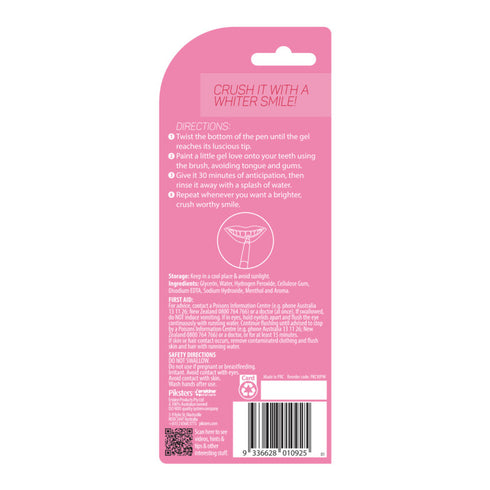 Directions on how to use PIKSTERS Crush Whitening Pen Watermelon 2ml