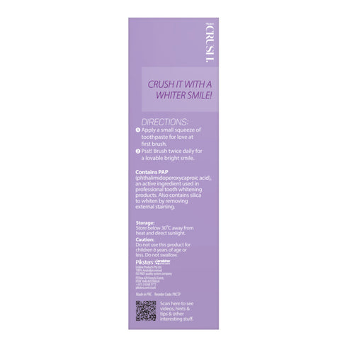 Image of PIKSTERS Crush Whitening Toothpaste Passionfruit 96g