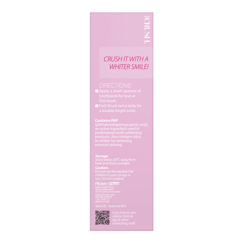Directions on how to use PIKSTERS Crush Whitening Toothpaste Strawberry 96g