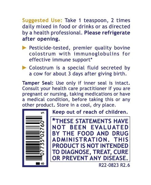 Colostrum-LGG (Previously known as Colostrum-21) 150g-Matakana Pharmacy