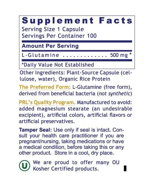 Glutamine 100caps-Matakana Pharmacy