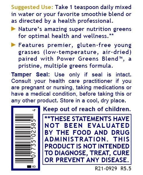 Organic Greens Powder 283g-Matakana Pharmacy