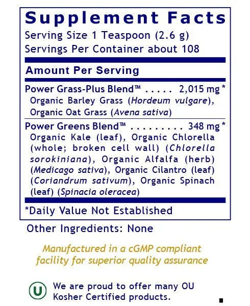 Organic Greens Powder 283g-Matakana Pharmacy