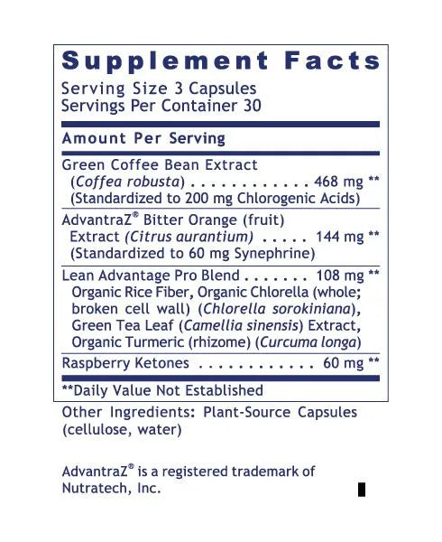 Lean Advantage 90caps-Matakana Pharmacy