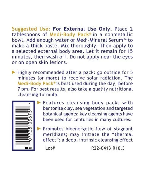 Medi-Body Pack Powder 336g-Matakana Pharmacy