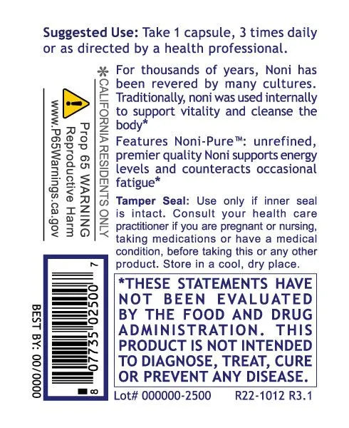 Noni 60caps-Matakana Pharmacy