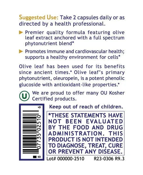 Olive Leaf Immune 60caps-Matakana Pharmacy