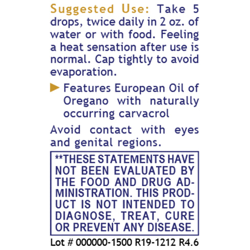 Oregano Oil Liquid 15ml-Matakana Pharmacy