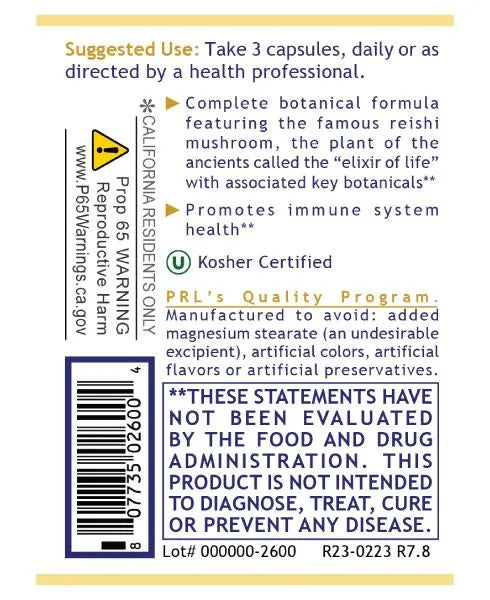 Reishi Immune 90caps-Matakana Pharmacy