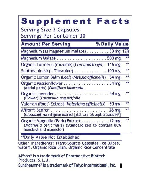 Tranquinol 90caps-Matakana Pharmacy