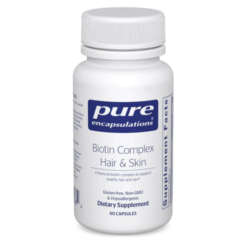 Image of Biotin Complex Hair & Skin Bottle of 60 capsules.