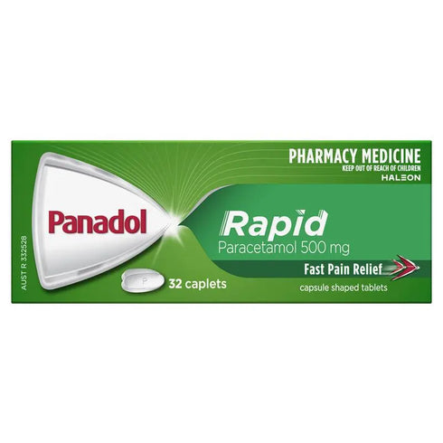 Panadol Rapid Caplets 32 Pack-Haleon-Matakana Pharmacy