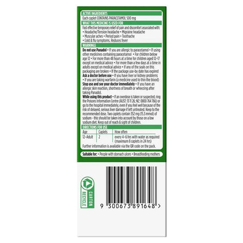 Panadol Rapid Caplets 32 Pack-Haleon-Matakana Pharmacy